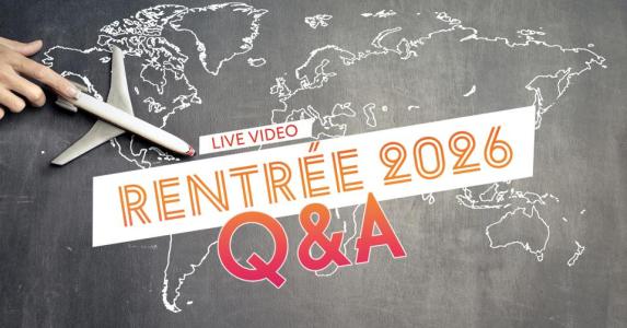 Picture of a small airplane with the title: Rentrée Q and A