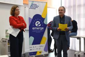 Photo of the Vice President and President of Rennes 2 University