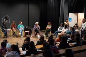 Round table discussion with Myriame Martineau, Aya Chriki and CAPS Master students