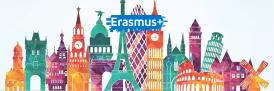 Erasmus+ Icon image showing monuments from different cities