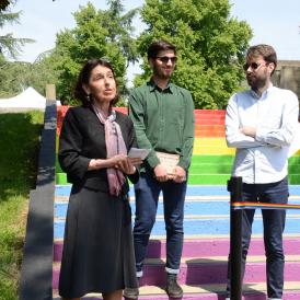 Rainbow Staircase Inauguration